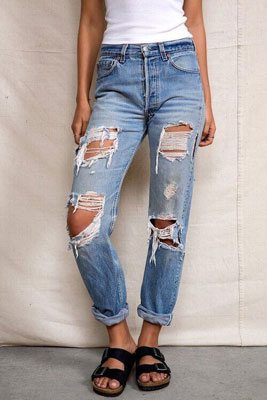 Distressed Jeans