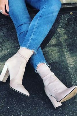 Satin Booties