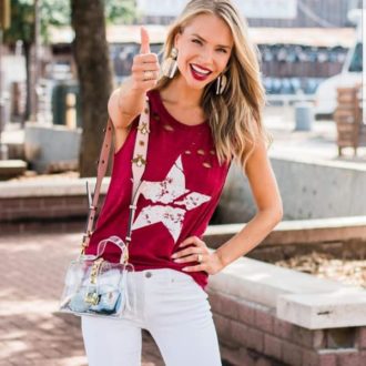 Maroon game day discount outfits