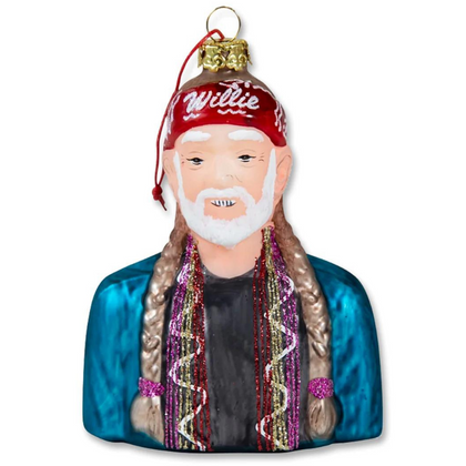 We think this Willie Nelson ornament from Chrome in Lubbock will feel most at home on the 