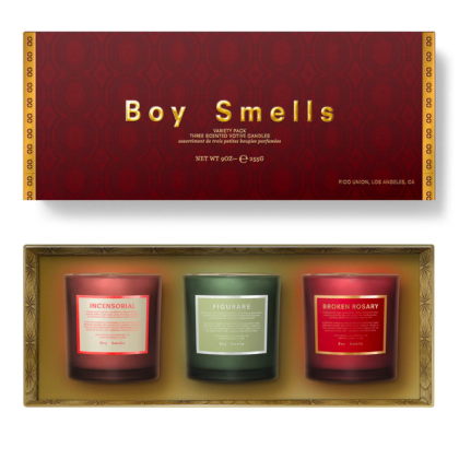 Boy Smells Holiday Votive Trio Candle Set