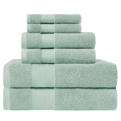 Turkish Cotton Assorted 6-Piece Towel Set