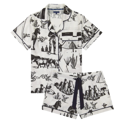 Marfa Toile Pajama Shorts Set