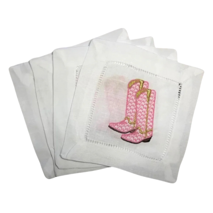 Cowboy Boot Cocktail Napkin