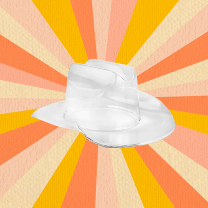 Clear Cowboy Hat Bowl