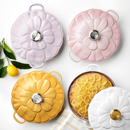 Le Creuset Enameled Cast Iron Petal Braiser